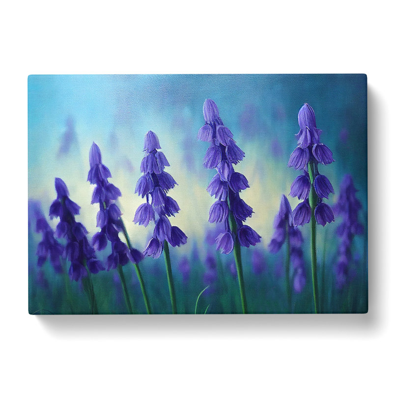 Bluebell Flower Painting Vol.1 - Wrapped Canvas, 35cm H x 50cm W x 3cm D