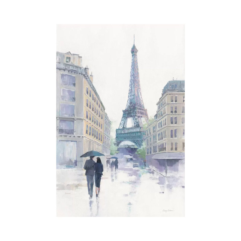 Walking In The Rain by Avery Tillmon - Wrapped Canvas Painting, 66.04 cm H x 45.72 cm W x 3.175 cm D