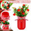 Ensemble de 6 centres de table en pot Strawberry Mason Winter