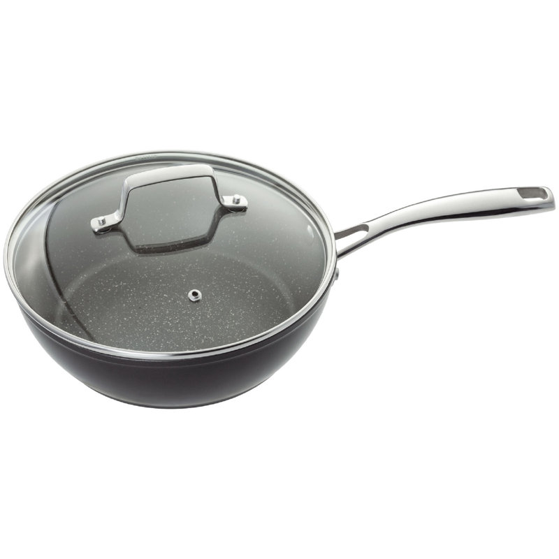Stellar Rocktanium Aluminum Saute Pan with Lid