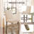Fort Modern Farmhouse Counter Height Bar Stools, Set of 2 with Soft Cushioned Seats and Nailhead Detailing