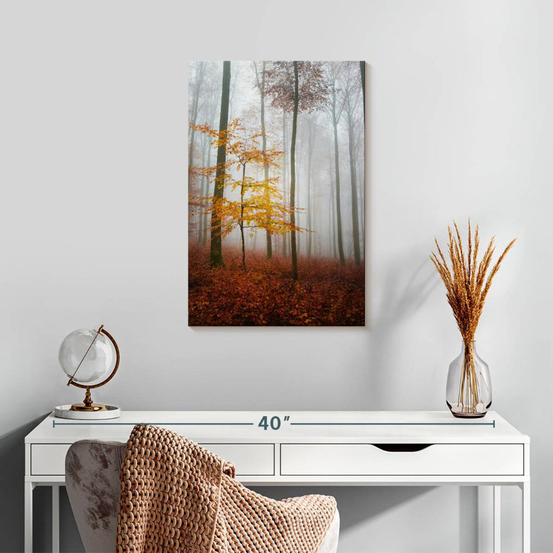 Paysage d'automne brumeux Alvord, H 24 po x l 16 po