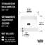 Lavabo de salle de bain VIGO UltraThin ™ L 16 po x l 16 po blanc mat Matte Stone ™