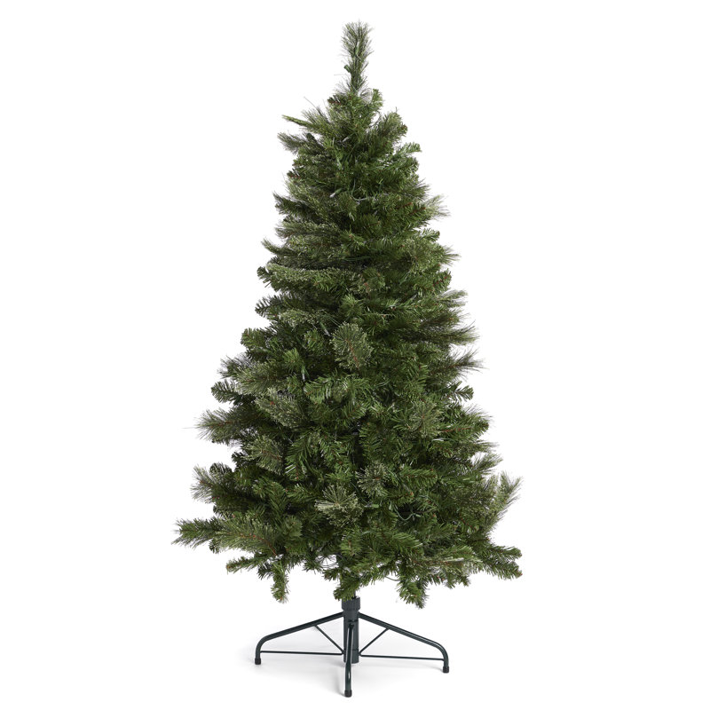 5-Foot Green Artificial Christmas Tree with Color-Changing LED Lights