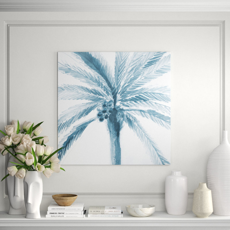 Palm Palms I Print by Barclay Butera, 24" H x 24" W, Image Brush Gel