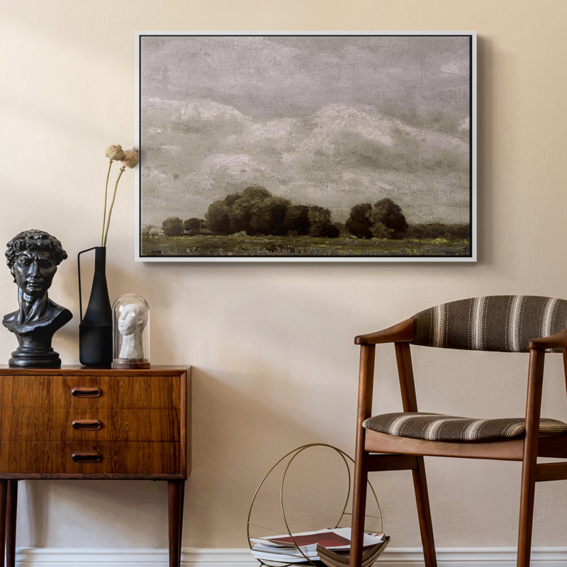 «Vintage Landscape - cmxliii» sur, H 17 po x l 25 po, Toile encadrée flottée blanche