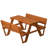 Aayza Rectangular Fir Outdoor Picnic Table
