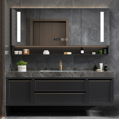 Bathroom cabinet light luxury modern style.