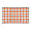 Tapis orange / blanc à carreaux-53651099