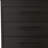  59" Black Six Drawer Double Dresser