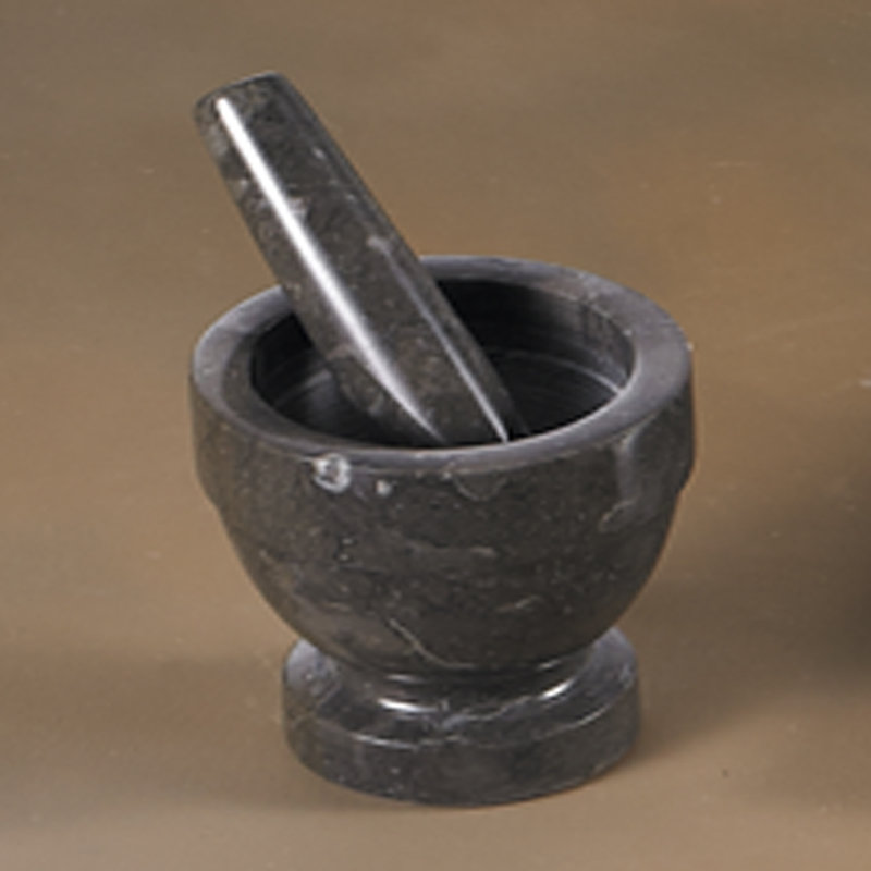 Mortier et pilon en marbre Creative Home, H 4,75 po x l 4,75 po x P 4,75 po