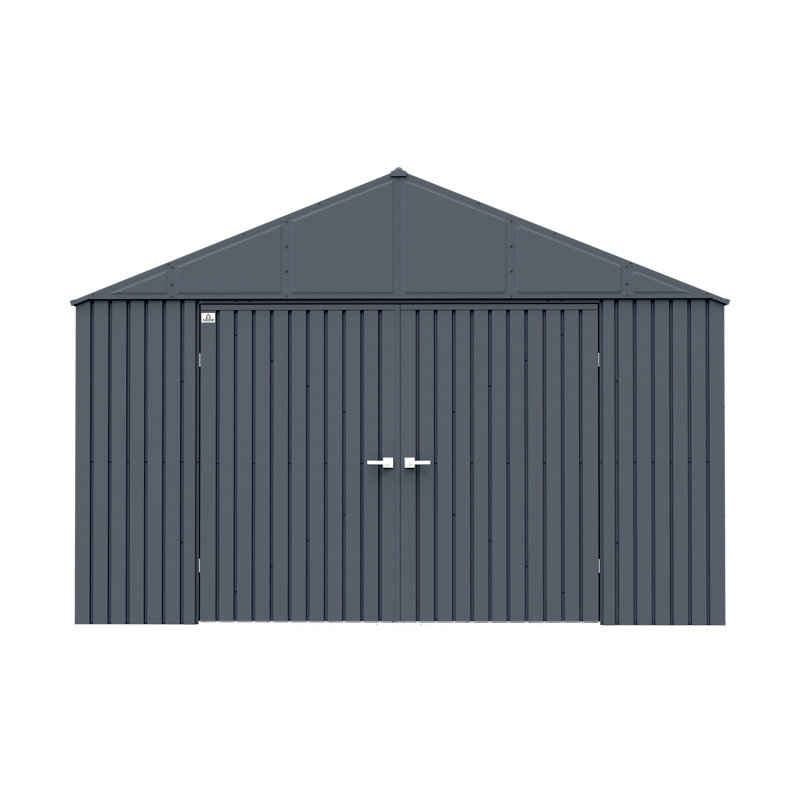 Remise de rangement en acier Elite, 12 x 16, anthracite, Anthracite