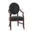 Upholstered King Louis Back Arm Chair-60273239-60273207