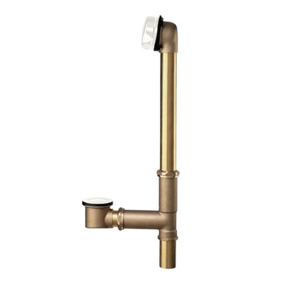 Drain de baignoire universel avec trop-plein