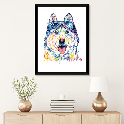 Husky Aviators par Lisa Whitehouse - impression d'art graphique