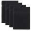 Ensemble de serviettes 4 pièces Willow - 100% coton peigné, qualité supérieure 630 g / m², noir, ultra doux et très absorbant (4 serviettes de bain)-1833370059-1833370078