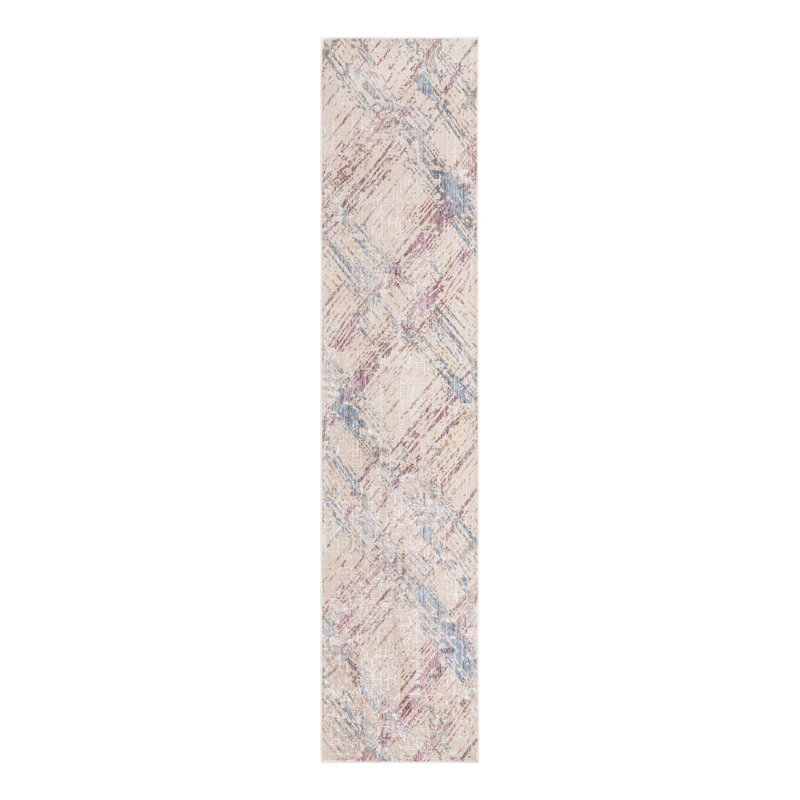 Geometric Indoor Rug, Runner 2'6" x 12'