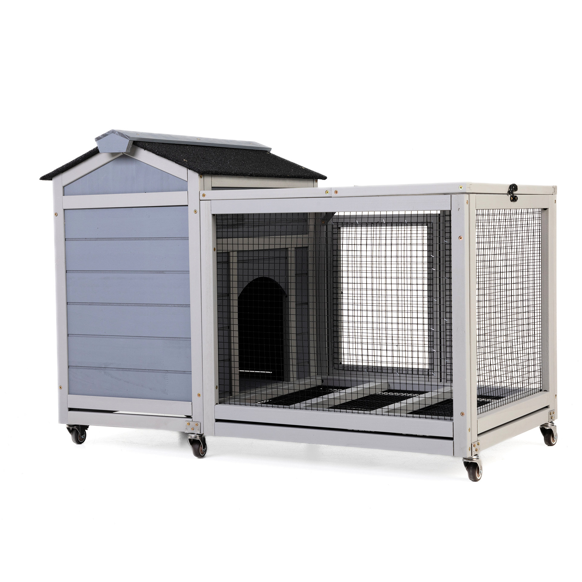 Rabbit Roling Cat One Allium Way® Spacious Rabbit With Two Functional Areas, Openable ...