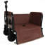 All-In-One Convertible Folding Camping Wagon Cart: Bench Seat, Storage Compartment & Included Dog Tether, Beige/Brown-125230235