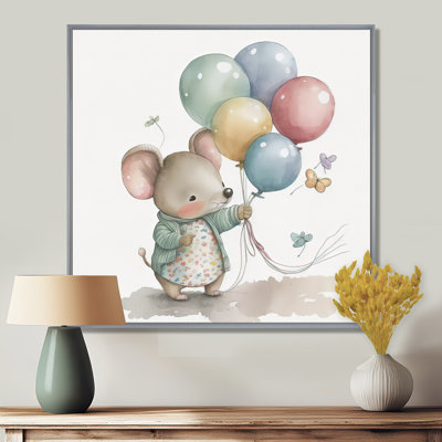 Grey Illustration Detailed Baby Mouse " Grey Illustration Detailed Baby Mouse " Color Photography Print