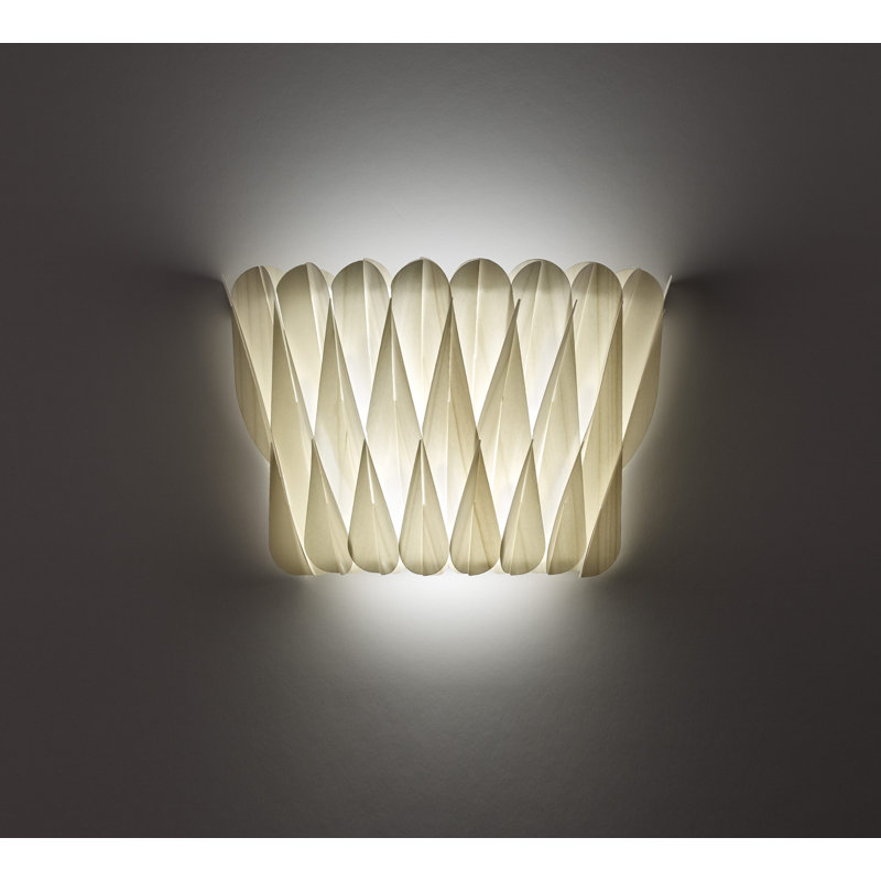 Lola 1 - Light Flush Mounted Sconce, Ivory White