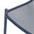 Stackable Chair  2 , Matte Navy Blue Iron, Handcrafted Details Adorned, 26" X 22.45" 26", Seat 18" 19.5" 12.5 Of 2 Seating, Iron Competence, Handmade Attached, D W H, 12.5" H