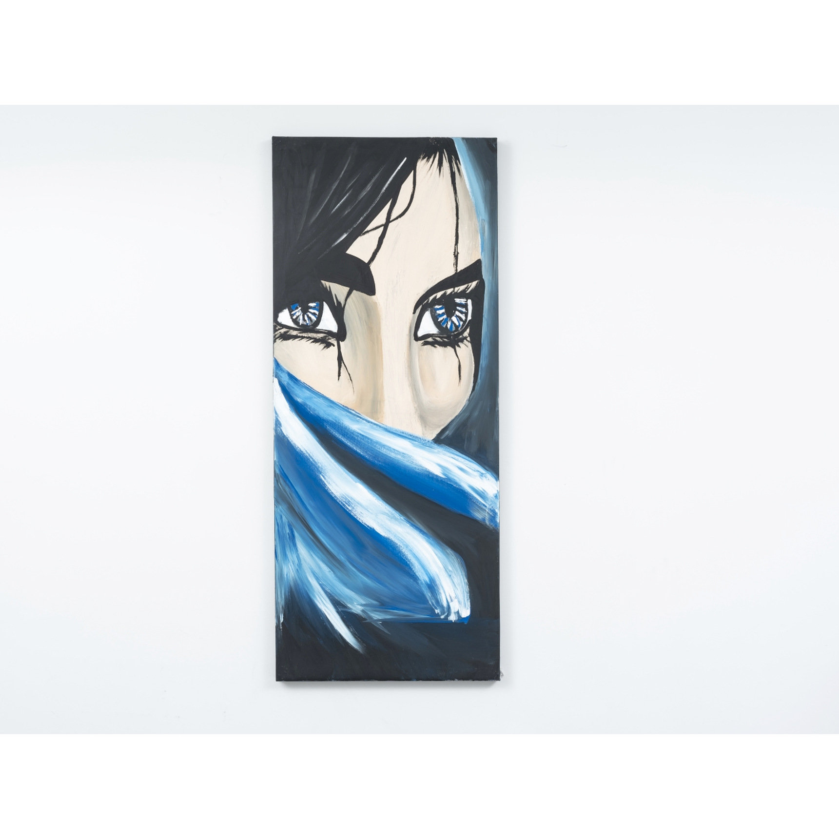 Red Barrel Studio® 47'' X 19'' Blue Canvas Wall Decorative Wonders ...