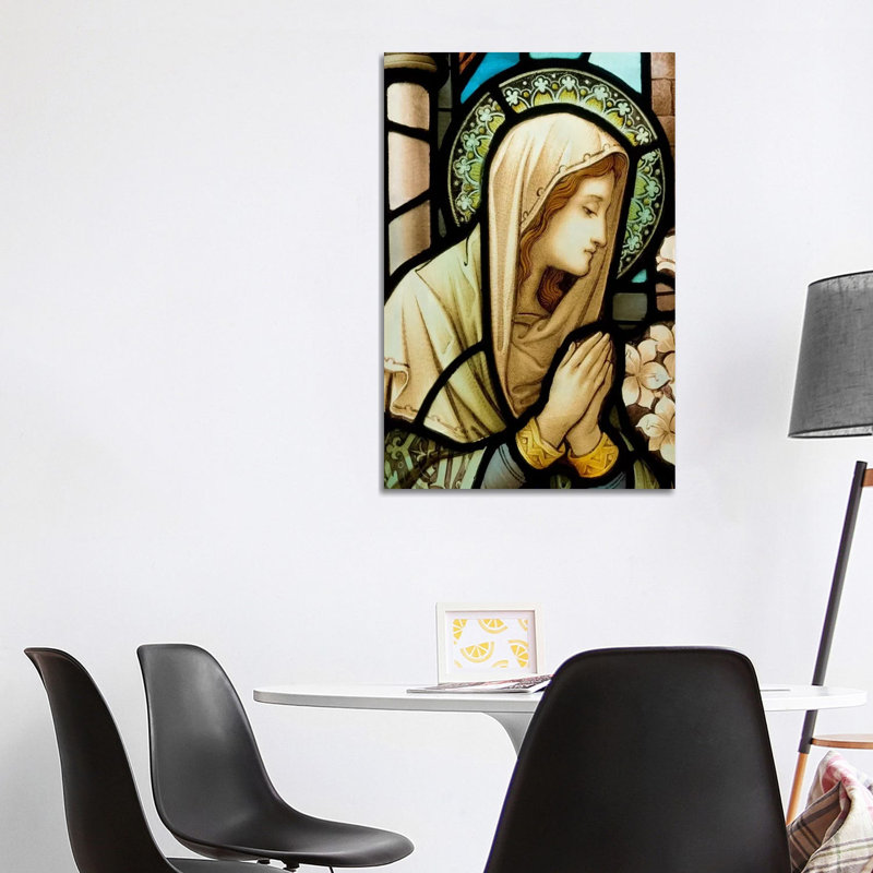 Virgin Marry by Unknown Artist - Wrapped Canvas Painting, 101.6 cm H x 66.04 cm W x 3.175 cm D