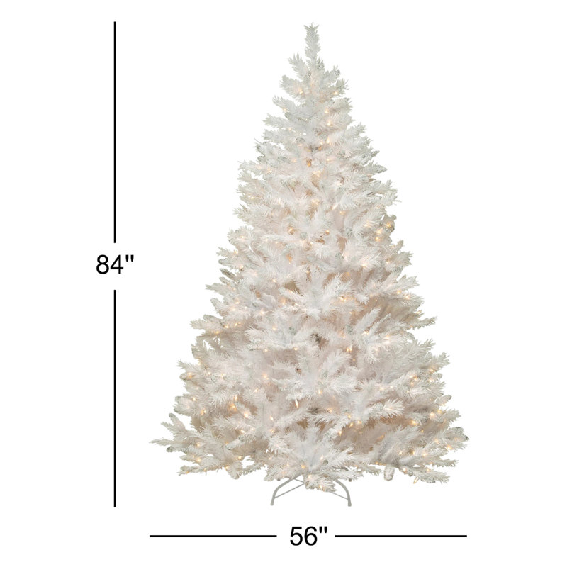 Winchester White 6.5' Fir Artificial Christmas Tree, 7'
