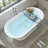 59" x 30" Freestanding Soaking Acrylic Bathtub-81515711