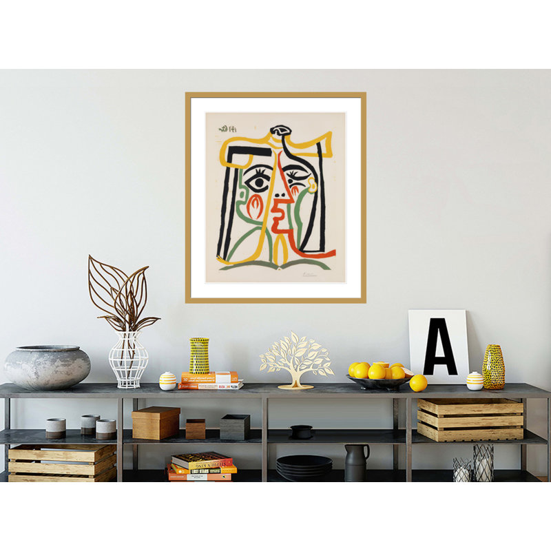  Tête de femme par Pablo Picasso, impression giclée sur cadre, H 39,06 po x l 33,5 po