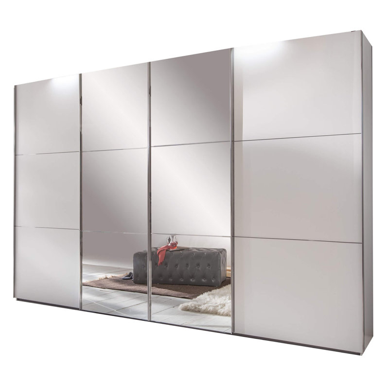 4 Door Manufactured Wood Wardrobe, 216" H x 350" W x 65" L