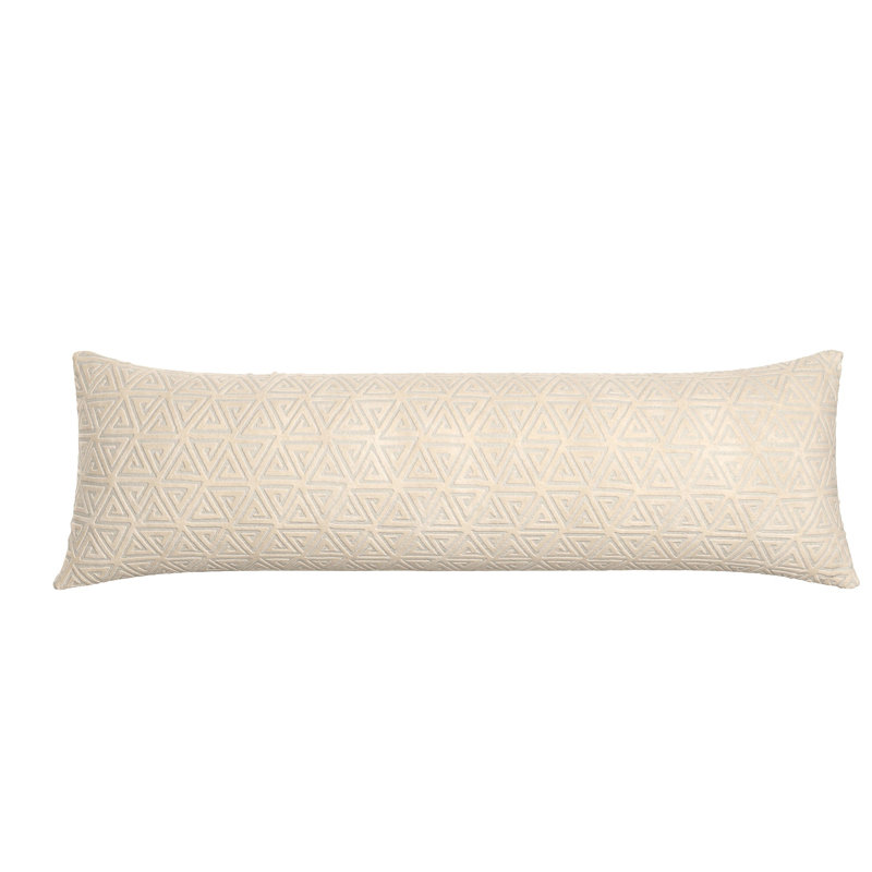Coussin Porthcurno, Beige, H 14 po x l 36 po