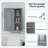  24 in. W x 7 in. D x 28 in. H Bathroom Storage Wall Cabinet Ready to Assemble-94950708