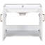Base de meuble-lavabo mural simple 24 po blanc seulement