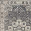Tapis gris antidérapant gris et ivoire