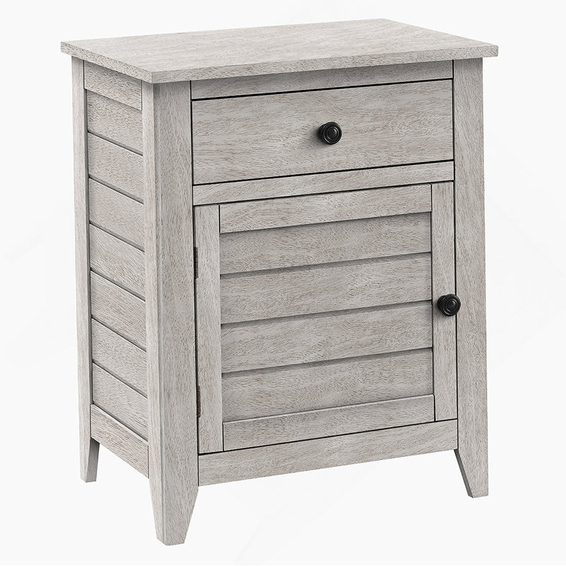 Table d'appoint, table de chevet, tiroir de rangement, bout, table d'appoint, chambre à coucher, rangement, placage gris