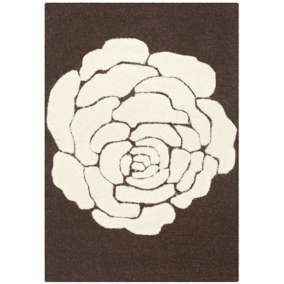 Cannen Hand Tufted Wool Floral Rug