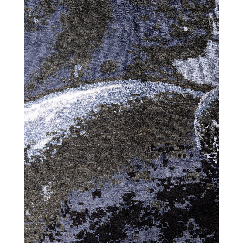 Overdyed One-of-a-Kind 9' 4" X 12' 2" Hand Knotted Area Rug