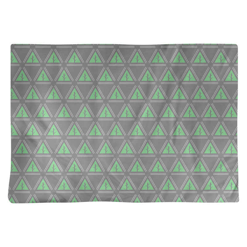 Barbra Polyester Geometric Rectangle Placemat, Blue/White, Polyester