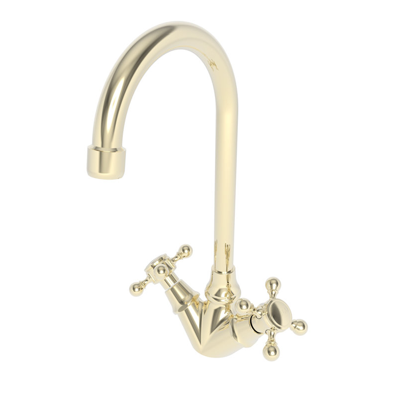 Chesterfield Double Handle Bar Faucet, French Gold (PVD)