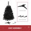 Arbre de Noël artificiel épinette noir 3 pi