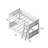 Amoura Kids Twin Over Twin Low Bunk Bed with Guard Rail-698122143