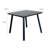 All Weather Patio Tables, Iron And Wpc Modern Square Table For Home