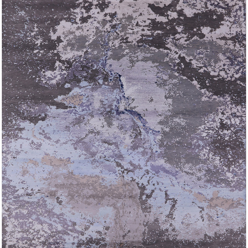 Abstract Indoor Rug, Square 8'