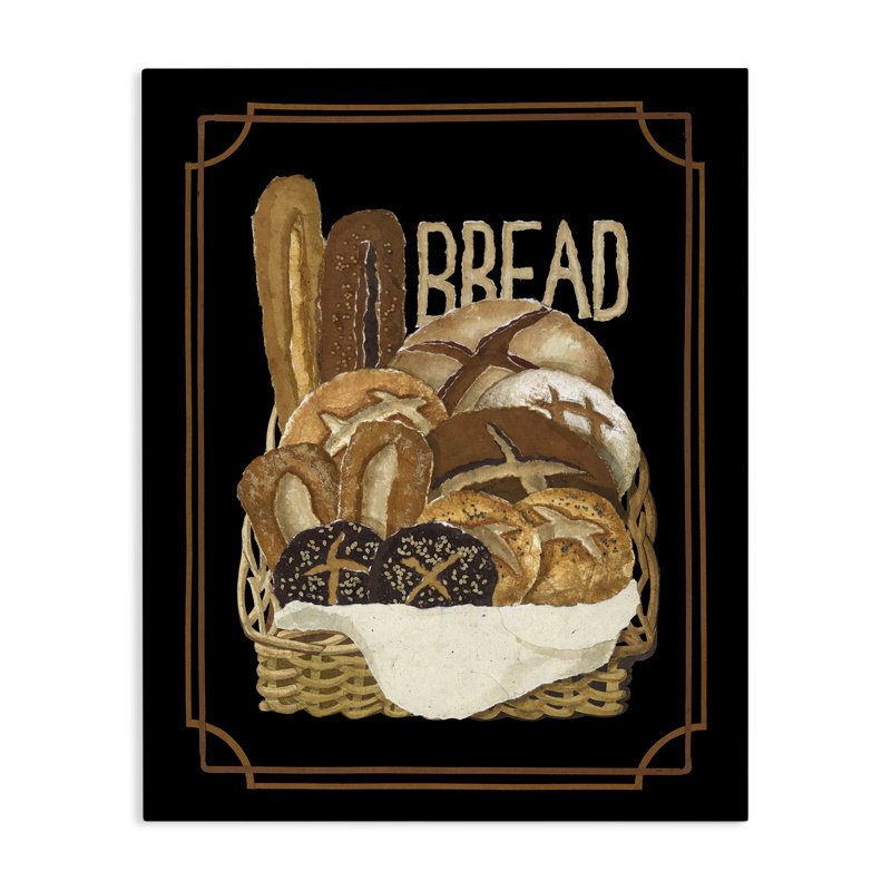 Art traditionnel sur toile panier de pain traditionnel par Nancy Overton, H 30 po x l 24 po