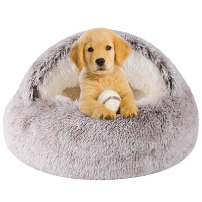 Dog Beds For Small Dogs, Cat Bed Cave, Washable Cute Cat Bed, Cozy Nook Pet Bed For Dogs Or Cats, Anti-Slip Puppy Bed Fits Up To 22 Lbs Pets, Coffee