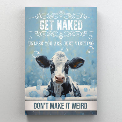 Vache dans la baignoire se faire déshabiller