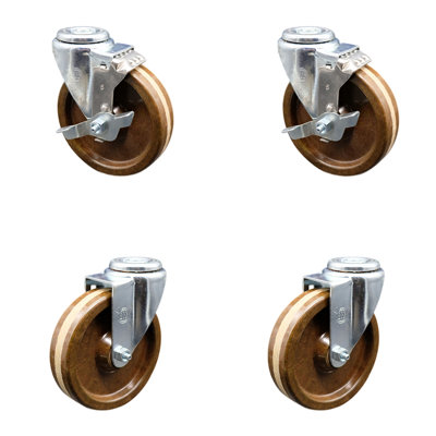 4-Piece Phenolic Caster Set