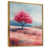 Toile avec cadre flottant or